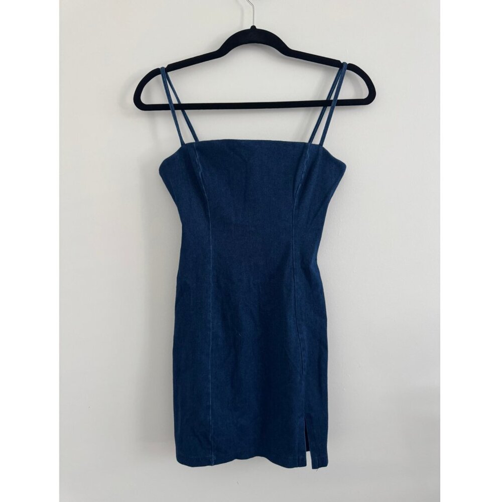 NWT Susana Monaco Dark Denim Slip Dress Small - XS